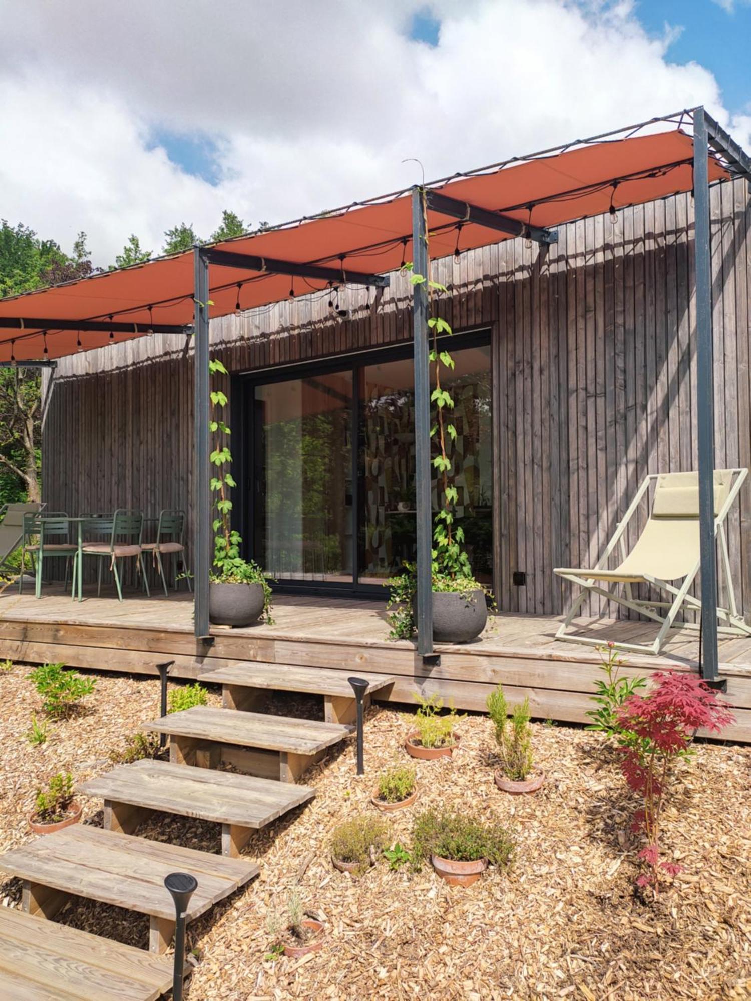 L'Ermitage - L'Ecolodge Des Monts Des Flandres - Au Coeur De 800M2 De Jardin Prive Saint-Jans-Cappel ภายนอก รูปภาพ